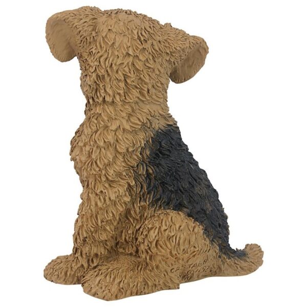 Design Toscano CF2469 7 1/2 Inch Airedale Puppy Statue