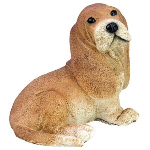 Design Toscano CF3296 9 Inch Bassett Puppy Statue - Brown