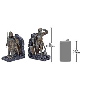 Design Toscano CL3434 5 Inch Arthurian Knight Bookends