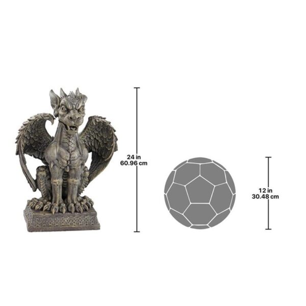 Design Toscano CL3749 15 1/2 Inch Boden St Ambrose Gate Gargoyle