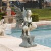 Design Toscano CL5047 12 Inch Fairy Winged Large Perilous Perch Statue