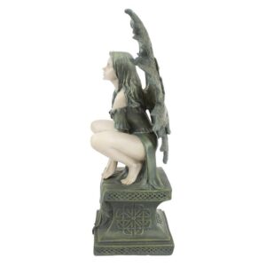 Design Toscano CL504773 7 1/2 Inch Small Celtic Fairy Perilous Perch Statue