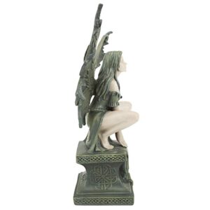 Design Toscano CL504773 7 1/2 Inch Small Celtic Fairy Perilous Perch Statue