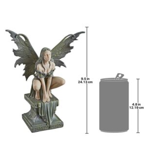 Design Toscano CL504773 7 1/2 Inch Small Celtic Fairy Perilous Perch Statue