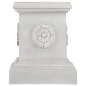 Design Toscano CL5193 16 1/2 Inch Grande Rosette Plinth