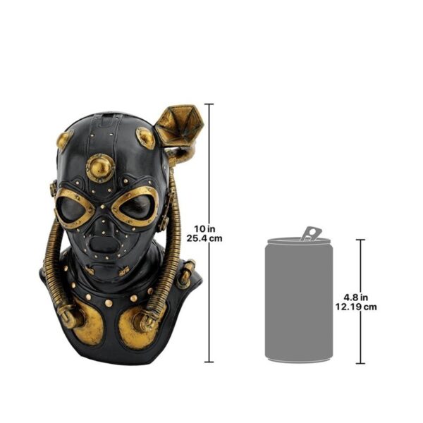 Design Toscano CL6072 7 Inch Steampunk Apocalypse Gas Mask Statue