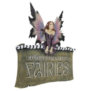 Design Toscano CL6564 10 Inch Don't Piss Off the Fairies Plaque