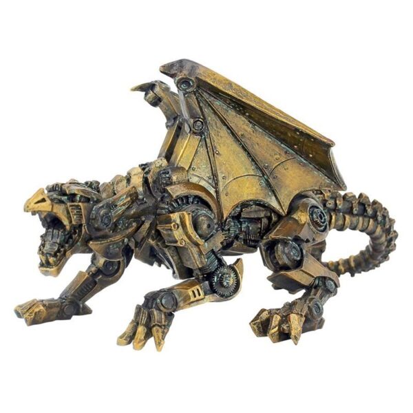 Design Toscano CL6610 10 Inch Steampunk Gothic Gear Dragon Statue