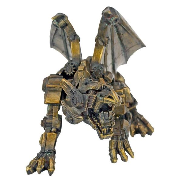 Design Toscano CL6610 10 Inch Steampunk Gothic Gear Dragon Statue