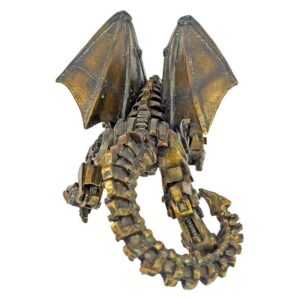 Design Toscano CL6610 10 Inch Steampunk Gothic Gear Dragon Statue