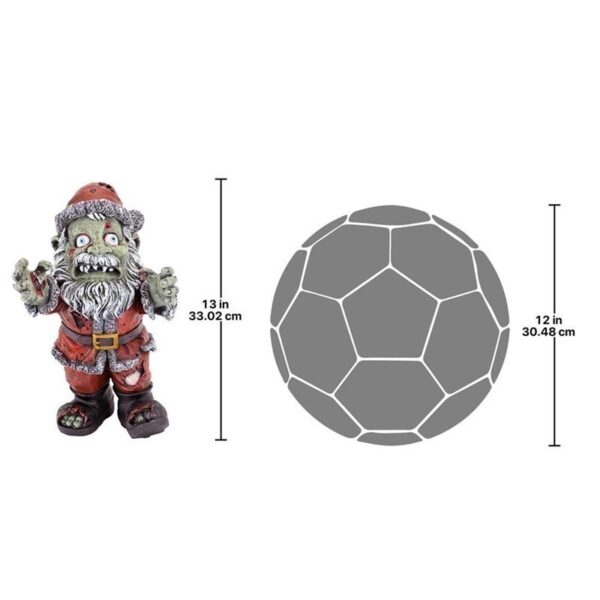 Design Toscano CL6691 7 1/2 Inch Zombie Claus Statue