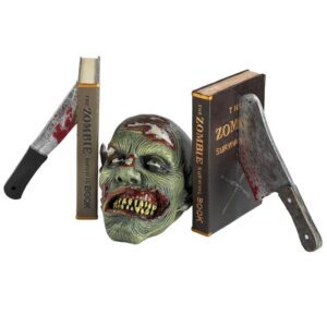 Design Toscano CL67232 11 Inch Dead Read Bloody Zombie Bookends