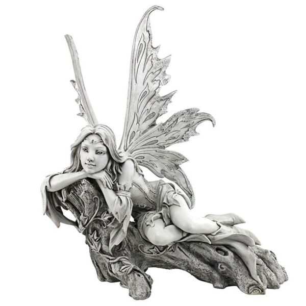 Design Toscano CL6857 16 Inch Pause to Ponder Fairy Statue