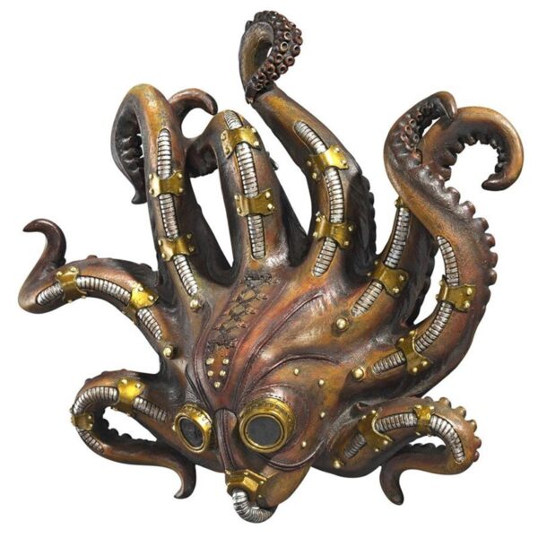 Design Toscano CL7035 12 Inch Steam Punk Octopod Wall Sculpture