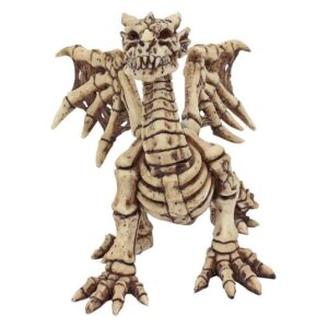 Design Toscano CL7038 7 1/2 Inch Corpus Crux Dragon Skeleton Statue