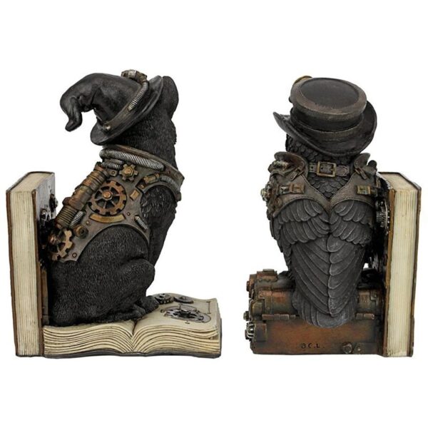 Design Toscano CL74612 10 Inch Knowledge Seekers Steampunk Bookends