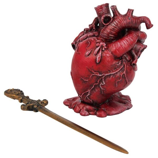 Design Toscano CL7615 3 1/2 Inch Edgar Allen Poes Tell-Tale Heart Sculpture