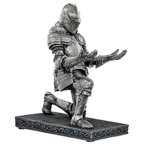 Design Toscano CL78492 3 1/2 Inch Medieval Knight Kneeling Pen Stand