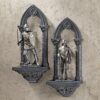 Design Toscano CL955951 5 1/2 Inch Knights of the Realm in Arches, Set of 2