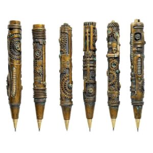 Design Toscano CL96840 Steampunk Pen and Holder Set