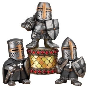 Design Toscano CL975722 3 Inch Medieval Knights, Set of 3