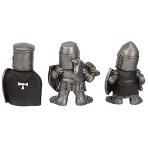 Design Toscano CL975722 3 Inch Medieval Knights, Set of 3