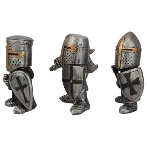 Design Toscano CL975722 3 Inch Medieval Knights, Set of 3