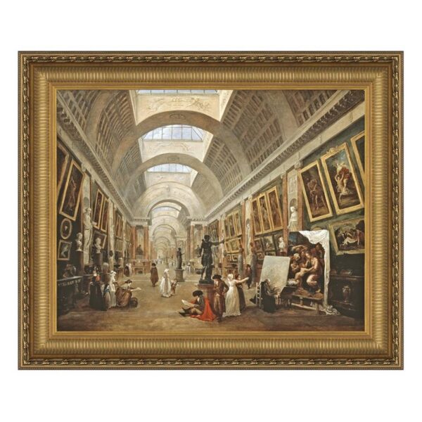 Design Toscano DA1102 29 1/4 Inch Project For The Disposition of The Grand Gallery 1796 Canvas Replica Painting - Medium