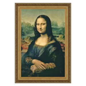 Design Toscano DA1141 17 3/4 Inch Mona Lisa Framed Canvas Replica Painting - Small