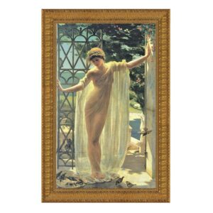 Design Toscano DA1191 15 1/2 Inch Lesbia 1878 Canvas Replica Painting - Small