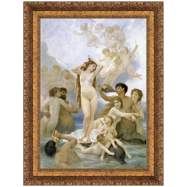 Design Toscano DA1302 24 Inch La Naissance De Venus 1859 Canvas Replica Painting - Medium