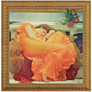 Design Toscano DA1314 42 1/2 Inch Flaming June Framed Canvas Replica Painting - Large