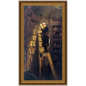 Design Toscano DA1322 20 1/4 Inch The Bookworm 1850 Canvas Replica Painting - Medium