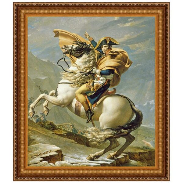 Design Toscano DA1344 40 1/4 Inch Napoleon Crosses The Alps 1805 Canvas Replica Painting - Large