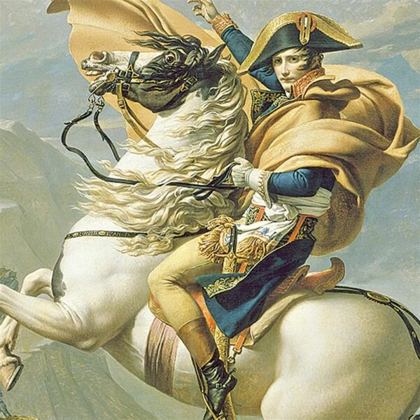 Design Toscano DA1344 40 1/4 Inch Napoleon Crosses The Alps 1805 Canvas Replica Painting - Large