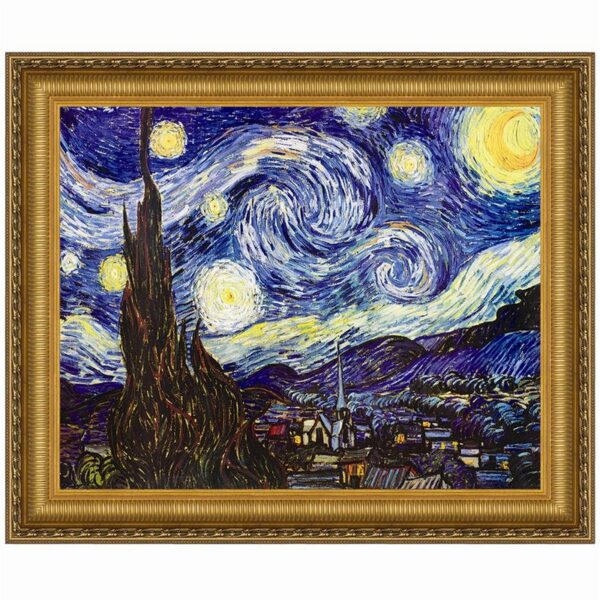 Design Toscano DA1412 22 1/4 Inch Starry Night 1889 Canvas Replica Painting - Medium