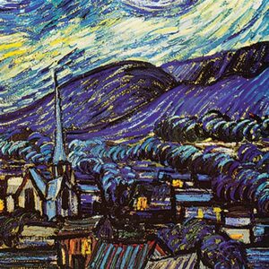 Design Toscano DA1412 22 1/4 Inch Starry Night 1889 Canvas Replica Painting - Medium