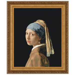 Design Toscano DA1442 26 3/4 Inch The Girl with a Pearl Earring 1665 Canvas Replica Painting - Medium