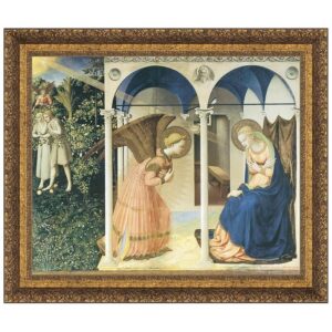 Design Toscano DA1663 39 Inch The Annunciation Altarpiece 1426 Canvas Replica Painting - Large