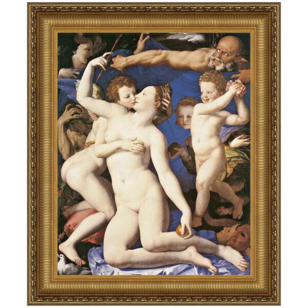 Design Toscano DA1693 34 3/4 Inch an Allegory with Venus and Cupid 1545 Canvas Replica Painting - Large