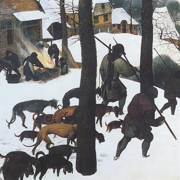 Design Toscano DA1713 39 1/2 Inch The Hunters in The Snow 1565 Canvas Replica Painting - Large