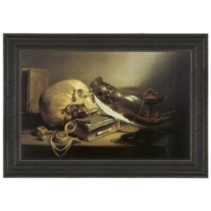 Design Toscano DA1771 15 1/2 Inch a Vanitas Still Life 1645 Canvas Replica Painting - Small