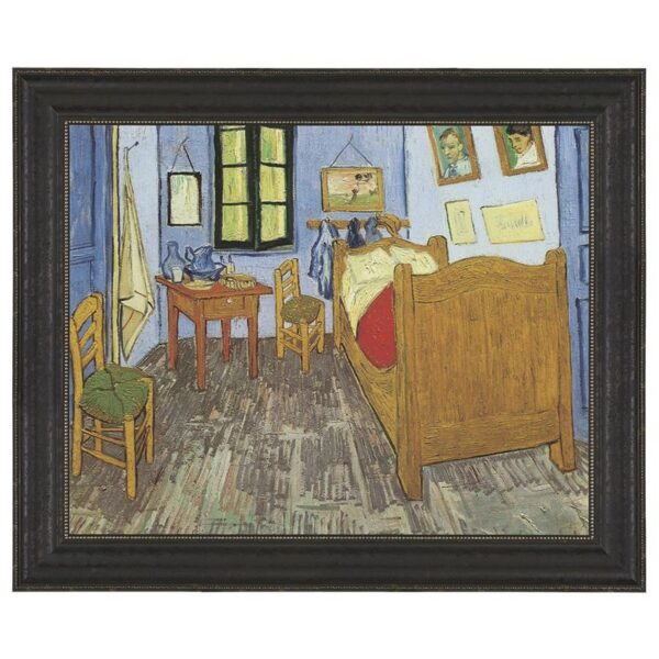 Design Toscano DA1843 39 1/2 Inch The Bedroom 1889 Canvas Replica Painting - Large