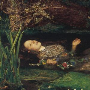 Design Toscano DA1991 16 1/2 Inch Ophelia 1851-52 Canvas Replica Painting - Small