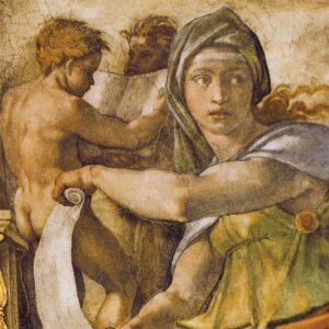 Design Toscano DA2002 24 3/4 Inch The Delphic Sibyl 1509 Canvas Replica Painting - Medium