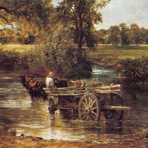 Design Toscano DA2014 49 1/4 Inch The Hay Wain 1821 Canvas Replica Painting - Grande