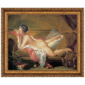 Design Toscano DA2054 45 1/2 Inch The Blond Odalisque 1752 Canvas Replica Painting - Grande