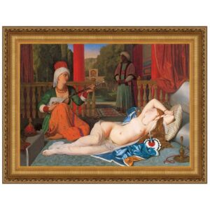 Design Toscano DA2172 29 1/4 Inch Odalisque with Slave 1842 Canvas Replica Painting - Medium