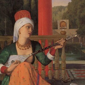 Design Toscano DA2172 29 1/4 Inch Odalisque with Slave 1842 Canvas Replica Painting - Medium