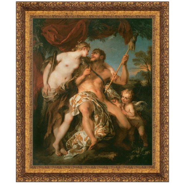 Design Toscano DA2203 32 1/2 Inch Hercules and Omphale 1724 Canvas Replica Painting - Large